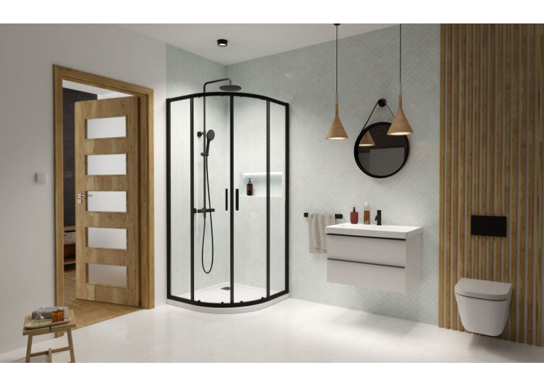 Бокова стінка Radaway Premium Pro Black PDD 1000Lx800Rх2000 1013700-54-01