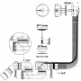 Сифон для ванны автомат HC31M-N1