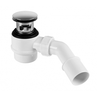 Сифон для поддона McALPINE 50mm "клик-клак" накладка из латуни 70*40/55мм HC26-IOF-95-CB