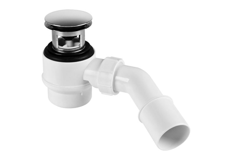 Сифон для піддона McALPINE 50mm "клік-клак" накладка з латуні 70*40/55мм HC26-IOF-95-CB