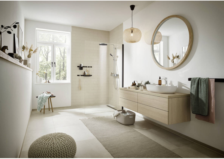 Душова система Hansgrohe Pulsify Showerpipe 260 1jet 400 EcoSmart, Chrome (24221000)
