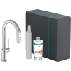 Змішувач кухонний Hansgrohe Aqittura M91 SodaSystem 210 1jet pull-out Sbox кухонний сет (76806000) Chrome