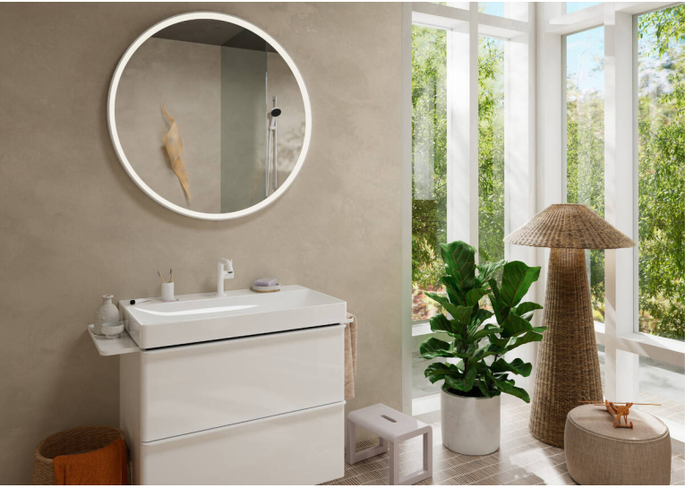 Смеситель Hansgrohe Tecturis S 110 Fine CoolStart для умывальника без донного клапана, Matt White (73321700)