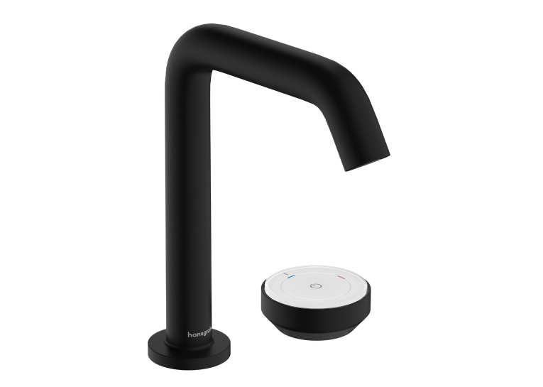 Змішувач Hansgrohe Tecturis S 150 CoolStart на 2 отвори для умивальника, Matt Black (73353670)