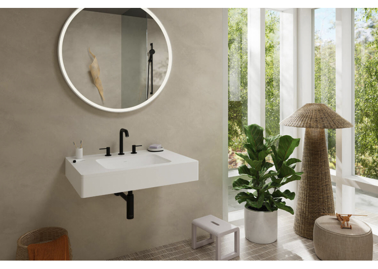 Змішувач Hansgrohe Tecturis S для умивальника на 3 отвори, Matt Black (73330670)