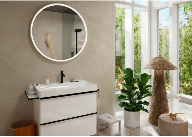 Змішувач Hansgrohe Tecturis S 110 для умивальника без донного клапана, Matt Black (73311670)