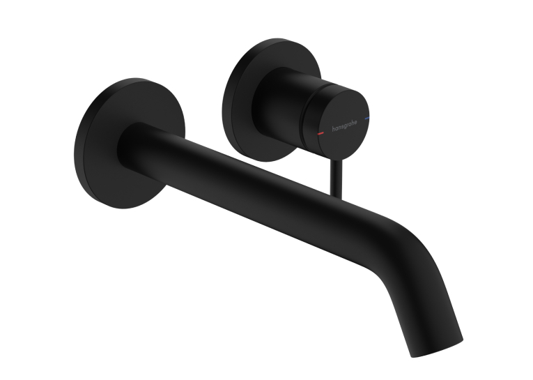 Смеситель Hansgrohe Tecturis S 225 для умывальника из стены, Matt Black (73351670)