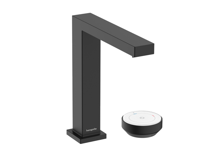 Змішувач Hansgrohe Tecturis E 150 CoolStart на 2 отвори для умивальника, Matt Black (73053670)