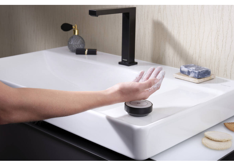 Змішувач Hansgrohe Tecturis E 150 CoolStart на 2 отвори для умивальника, Matt Black (73053670)
