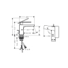 Смеситель Hansgrohe Tecturis E 80 CoolStart для умывальника, Brushed Bronze (73002140)