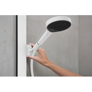 Душова система Hansgrohe Rainfinity Showerpipe 250 1jet EcoSmart з термостатом ShowerTablet 350, Matt White 28742700