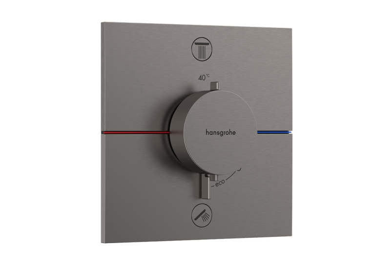 Термостат прихованого монтажу Hansgrohe ShowerSelect Comfort E на 2 функції, Brushed Black Chrome 15572340