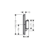 Термостат прихованого монтажу Hansgrohe ShowerSelect Comfort E HighFlow, Brushed Black Chrome 15574340