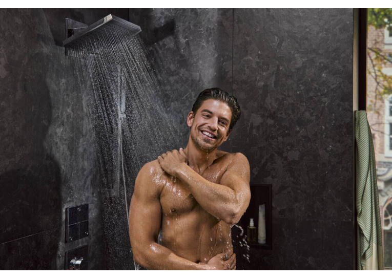 Перемикач Hansgrohe ShowerSelect Comfort E на 3 функції, Brushed Black Chrome 15573340