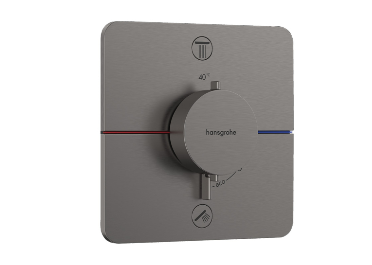 Термостат прихованого монтажу Hansgrohe ShowerSelect Comfort Q на 2 функції, Brushed Black Chrome 15583340