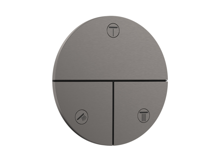 Перемикач Hansgrohe ShowerSelect Comfort S на 3 функції, Brushed Black Chrome 15558340