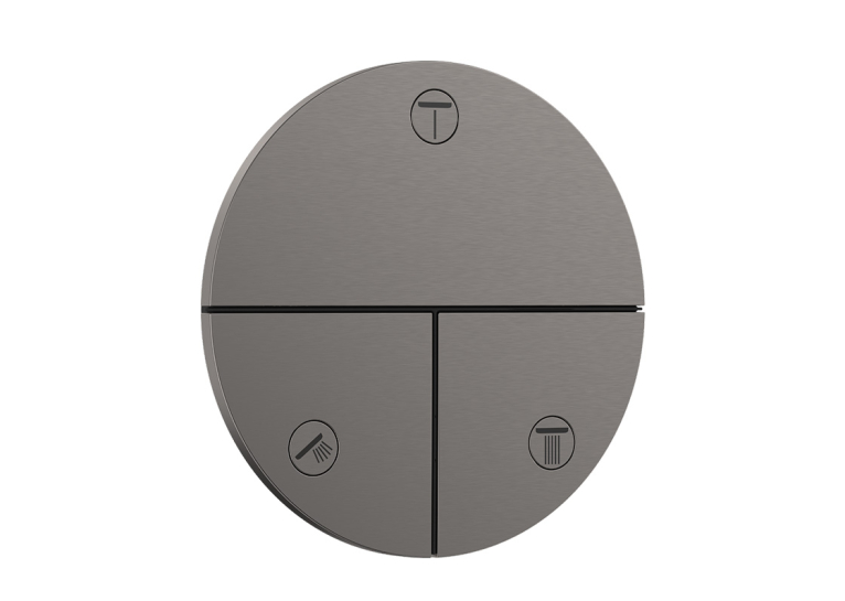 Перемикач Hansgrohe ShowerSelect Comfort S на 3 функції, Brushed Black Chrome 15558340
