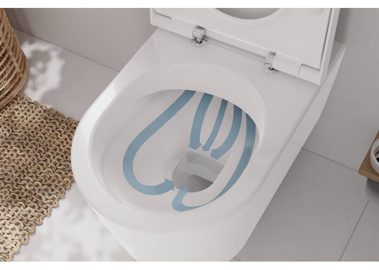 Унитаз подвесной Hansgrohe EluPura S 60193450 Rimless с сиденьем Soft Close 60148450 дюропласт