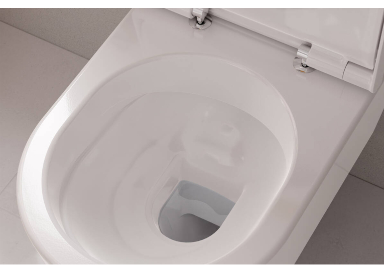 Унитаз подвесной Hansgrohe EluPura S 60193450 Rimless с сиденьем Soft Close 60148450 дюропласт