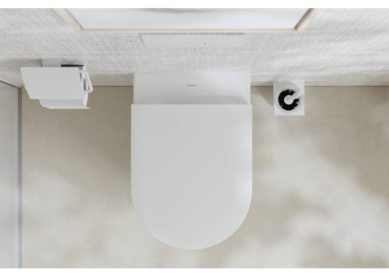 Унитаз подвесной Hansgrohe EluPura S 60193450 Rimless с сиденьем Soft Close 60148450 дюропласт