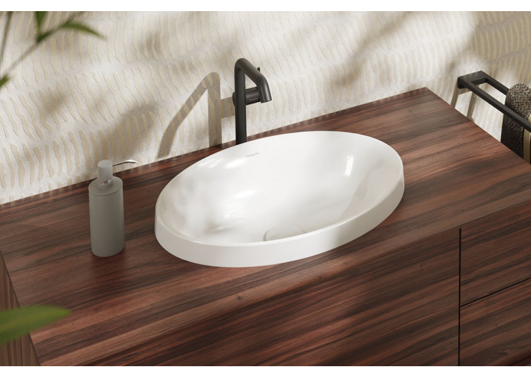 Умивальник врізний на стільницю Hansgrohe Xuniva D SmartClean 540х400 мм, White (61058450)