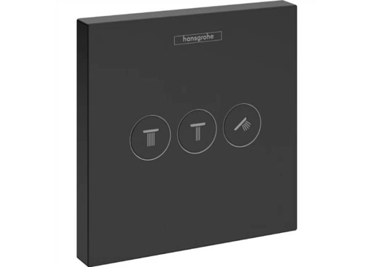 Перемикач Hansgrohe ShowerSelect на 3 клавіші Matt Black 15764670