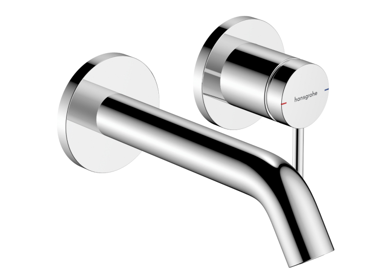 Смеситель Hansgrohe Tecturis S 165 для умывальника со стены, Chrome (73350000)