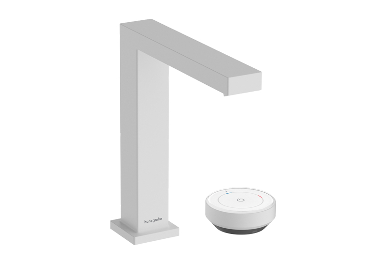 Змішувач Hansgrohe Tecturis E 150 CoolStart на 2 отвори для умивальника, Matt White (73053700)