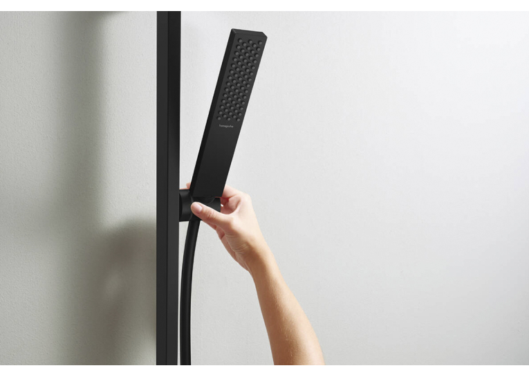 Душовий набір Hansgrohe Pulsify E 100 1jet EcoSmart+ 65 см, Matt Black (24371670)
