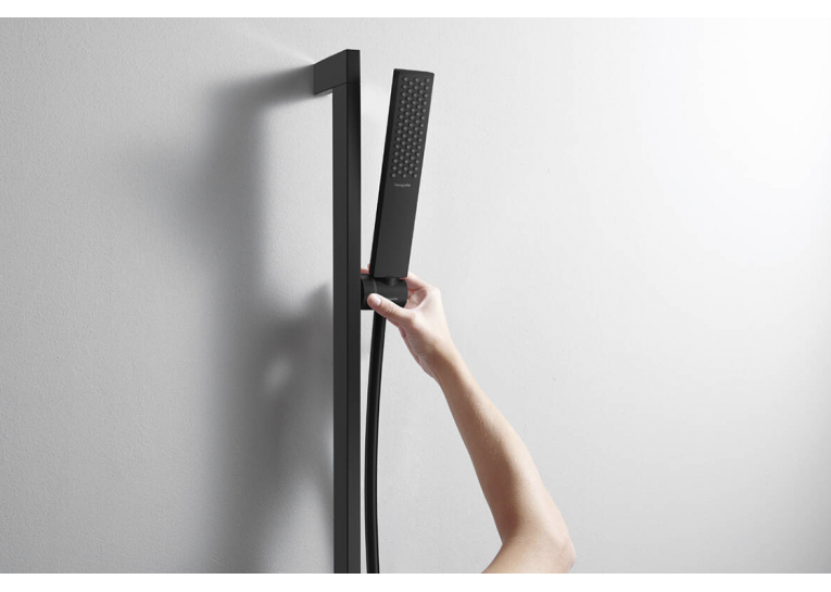 Душовий набір Hansgrohe Pulsify E 100 1jet EcoSmart+ 65 см, Matt Black (24371670)
