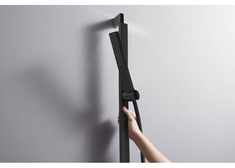 Душовий набір Hansgrohe Pulsify E 100 1jet EcoSmart+ 65 см, Matt Black (24371670)