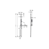 Душовий набір Hansgrohe Pulsify S 100 1jet EcoSmart 90 см, Matt White (24382700)