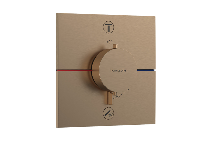Термостат прихованого монтажу Hansgrohe ShowerSelect Comfort E на 2 функції, Brushed Bronze 15572140