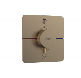 Термостат скрытого монтажа Hansgrohe ShowerSelect Comfort Q на 2 функции, Brushed Bronze 15583140