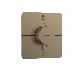 Термостат скрытого монтажа Hansgrohe ShowerSelect Comfort Q на 2 функции, Brushed Bronze 15583140