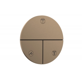 Переключатель Hansgrohe ShowerSelect Comfort S на 3 функции, Brushed Bronze 15558140