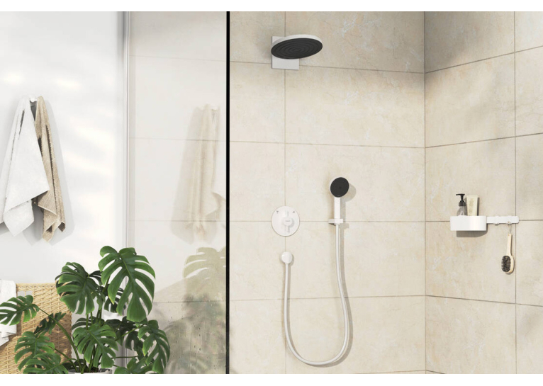 Змішувач прихованого монтажу Hansgrohe DuoTurn S на 2 функції, Matt White 75418700