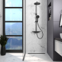 Трап лінійний AQUA 70cм та решіткою Line mattblack
