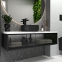 Сифон для умивальника пляшковий Koller Pool, латунь d32, чорний 1049520651