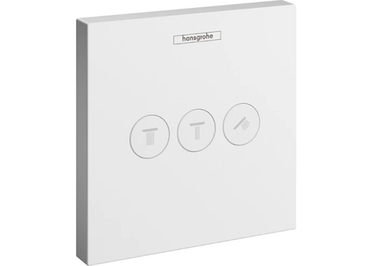 Перемикач Hansgrohe ShowerSelect на 3 клавіші Matt White 15764700