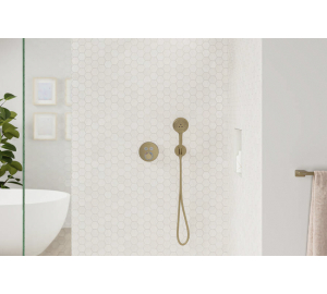 Термостат скрытого монтажа Hansgrohe ShowerSelect S на 2 клавиши Brushed Bronze 15743140