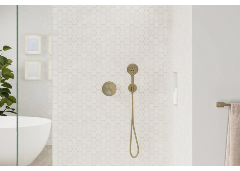 Термостат скрытого монтажа Hansgrohe ShowerSelect S на 2 клавиши Brushed Bronze 15743140