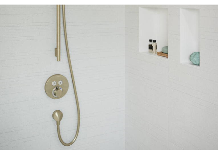 Термостат скрытого монтажа Hansgrohe ShowerSelect S на 2 клавиши Brushed Bronze 15743140