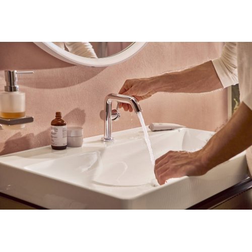 Змішувач Hansgrohe Tecturis S 110 Fine CoolStart для умивальника з донним клапаном pop-up, Chrome (73323000) (виставковий зразок)