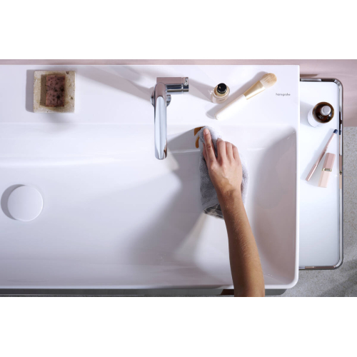 Змішувач Hansgrohe Tecturis S 110 Fine CoolStart для умивальника з донним клапаном pop-up, Chrome (73323000) (виставковий зразок)