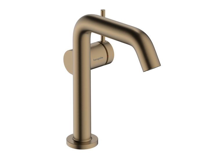 Смеситель Hansgrohe Tecturis S 150 Fine CoolStart для умывальника без донного клапана, Brushed Bronze (73341140) (Повреждённая упаковка)