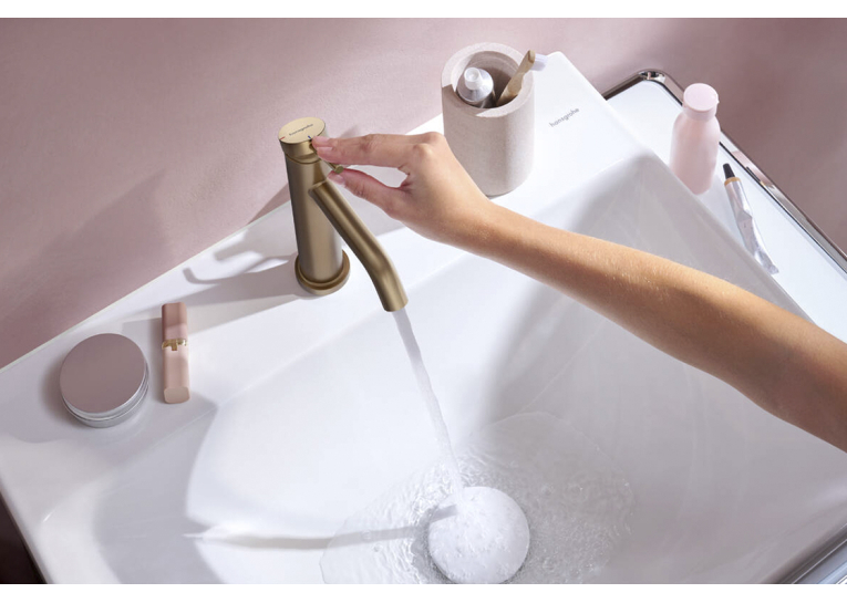 Змішувач Hansgrohe Tecturis S 110 CoolStart для умивальника, Brushed Bronze (73314140)