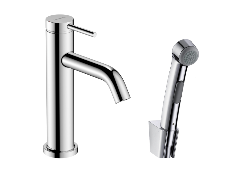Змішувач Hansgrohe Tecturis S 110 для умивальника з гігієнічною лійкою, Chrome (73211000)