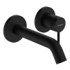 Смеситель Hansgrohe Tecturis S 165 для умывальника из стены, Matt Black (73350670)