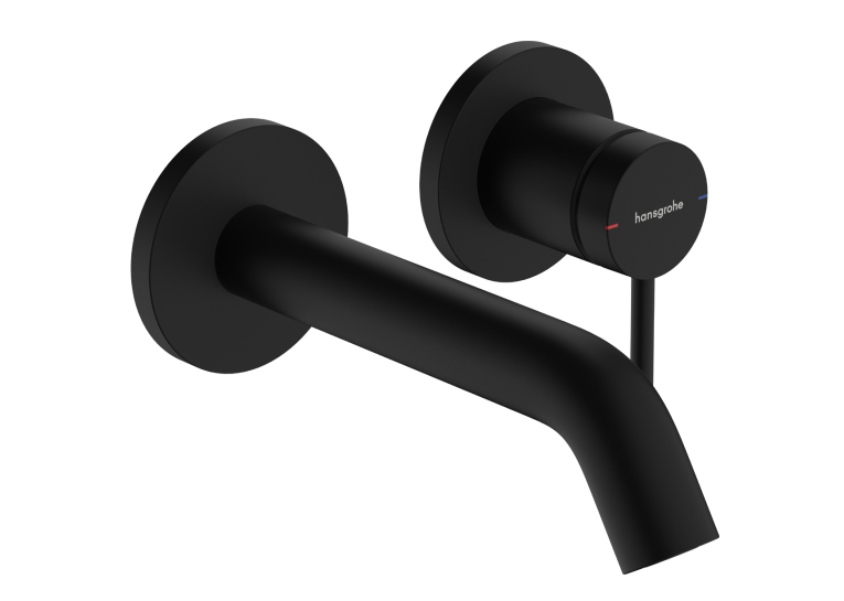 Смеситель Hansgrohe Tecturis S 165 для умывальника из стены, Matt Black (73350670)